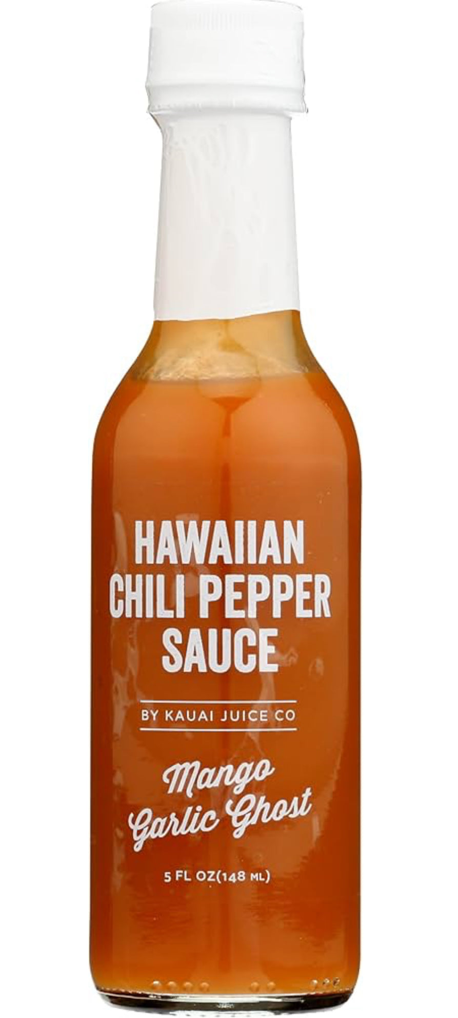 Kauai Juice Co Fermented Mango Garlic Ghost Hot Sauce, 5 FZ
