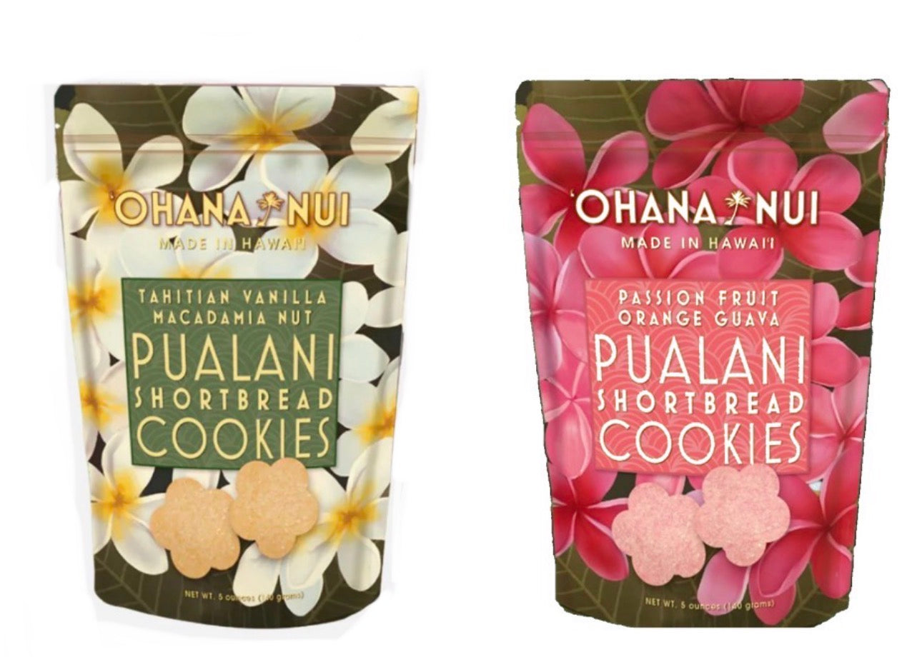 Ohana Nui cookies Passion Fruit Orange Guava & Tahitian Vainilla Macadamia Nut (Pack of 2)