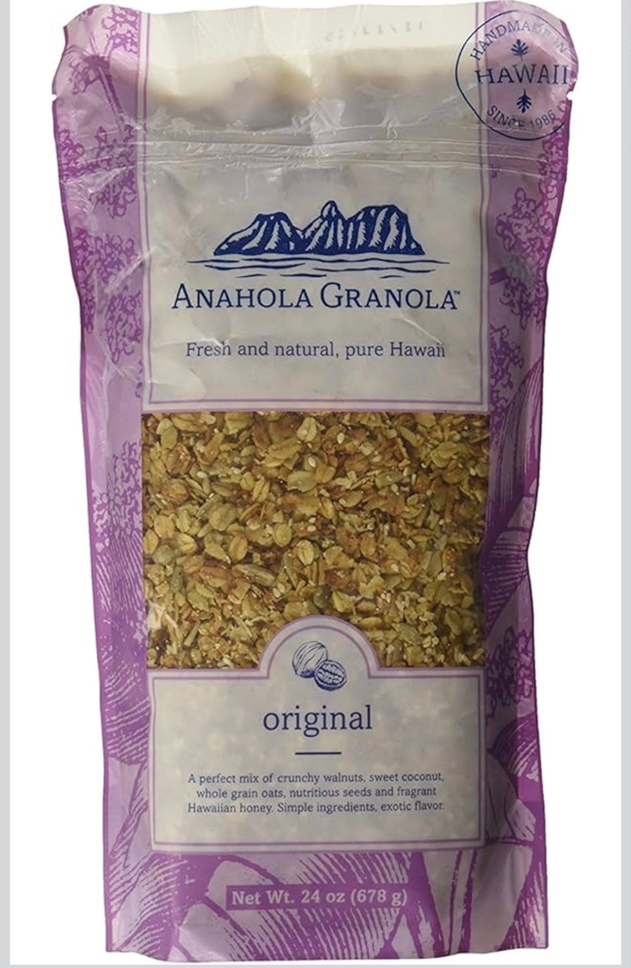 Anahola Granola Hawaiian Wheat-free Natural Granola, Original, 24-ounce