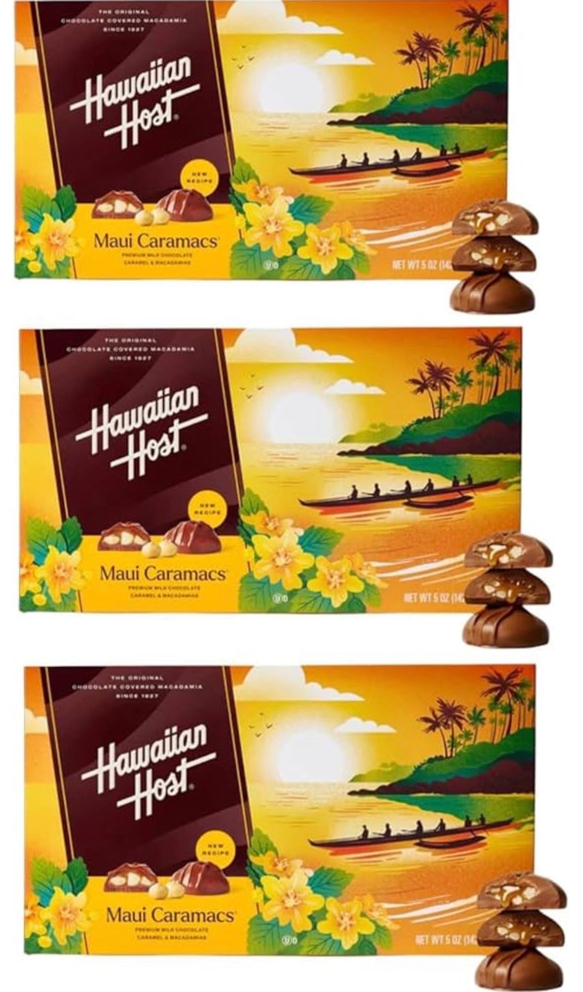 Hawaiian Host Caramacs Pack of 3